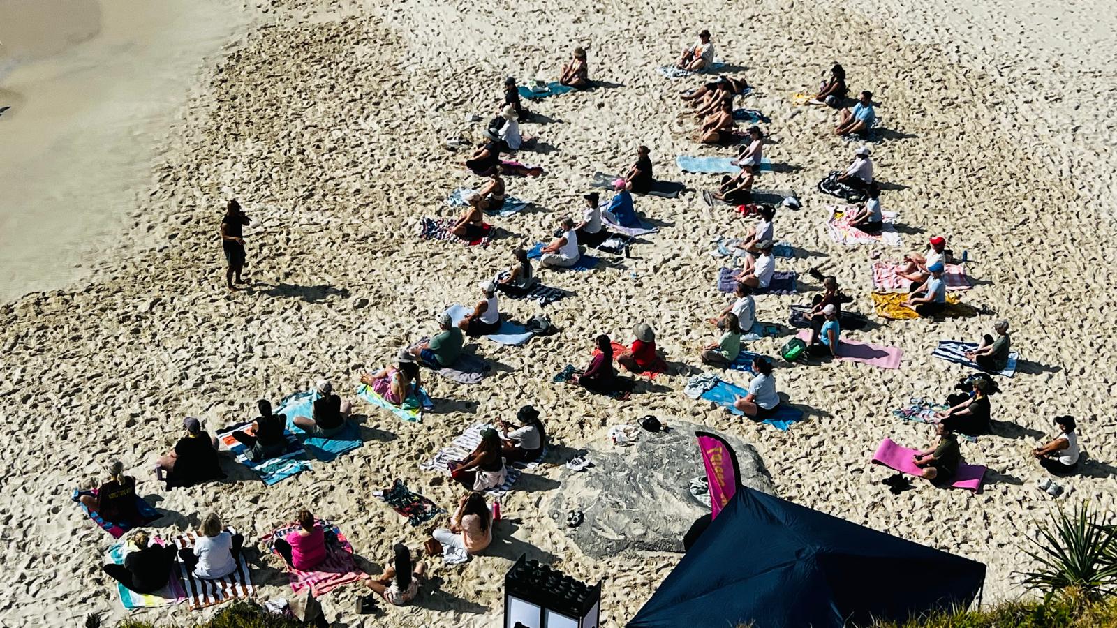 Yoga from the lookout